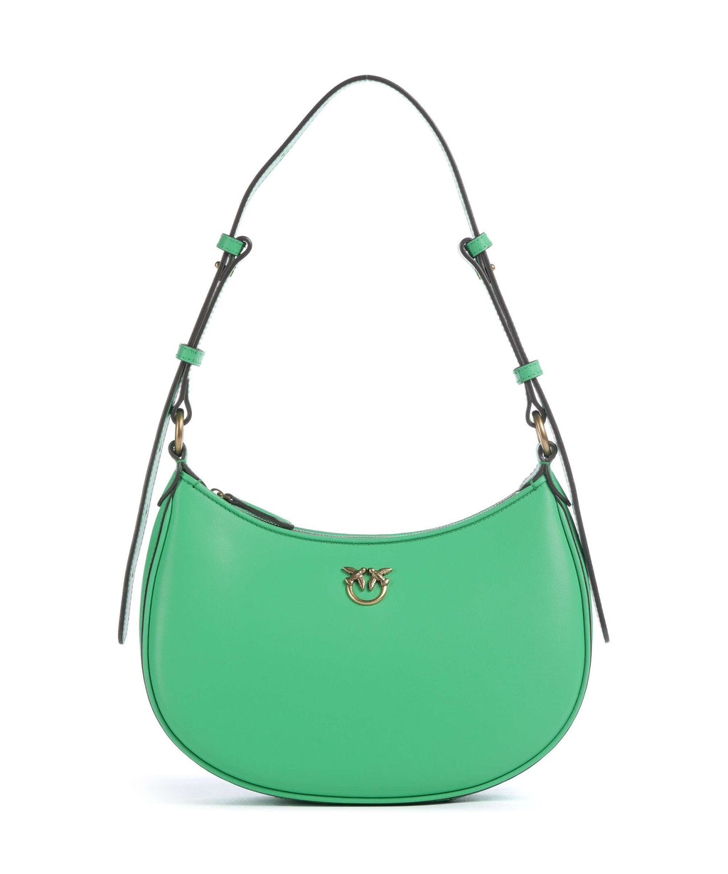 Pinko Half Moon Mini Shoulder bag verde isola/antique gold