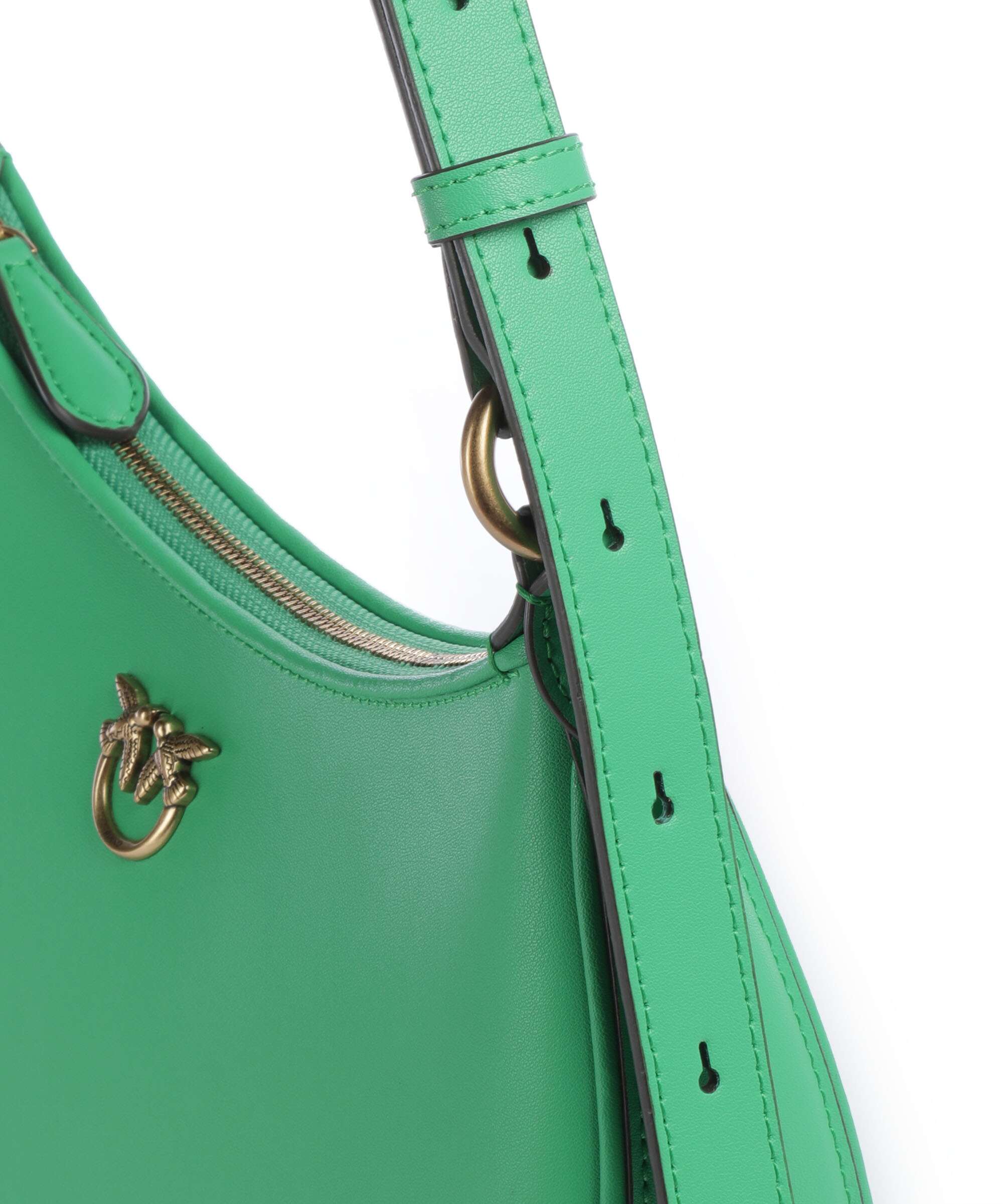 Pinko Half Moon Mini Shoulder bag verde isola/antique gold