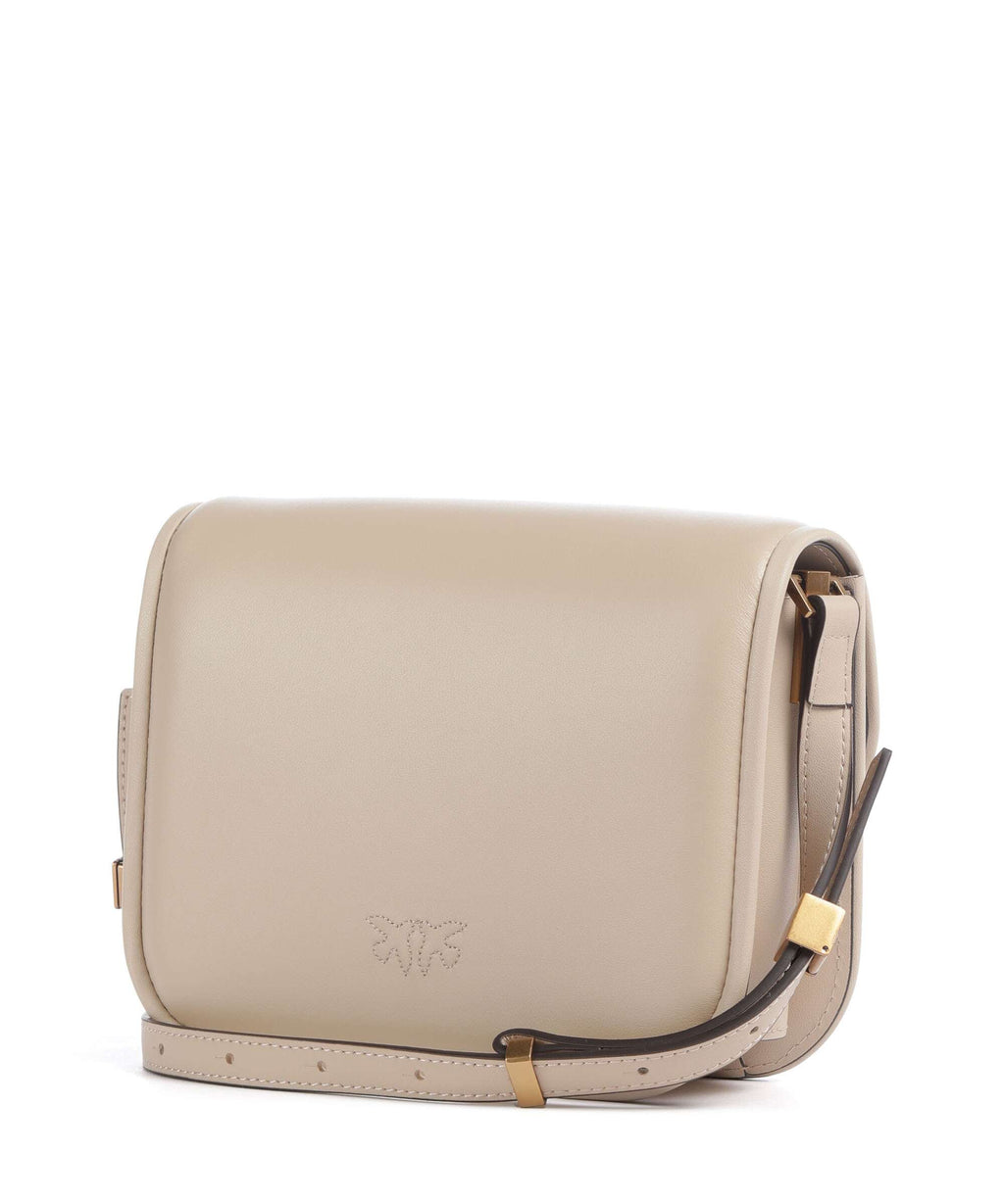 Pinko Love One Mini Crossbody bag beige/grigio fumo/antique gold