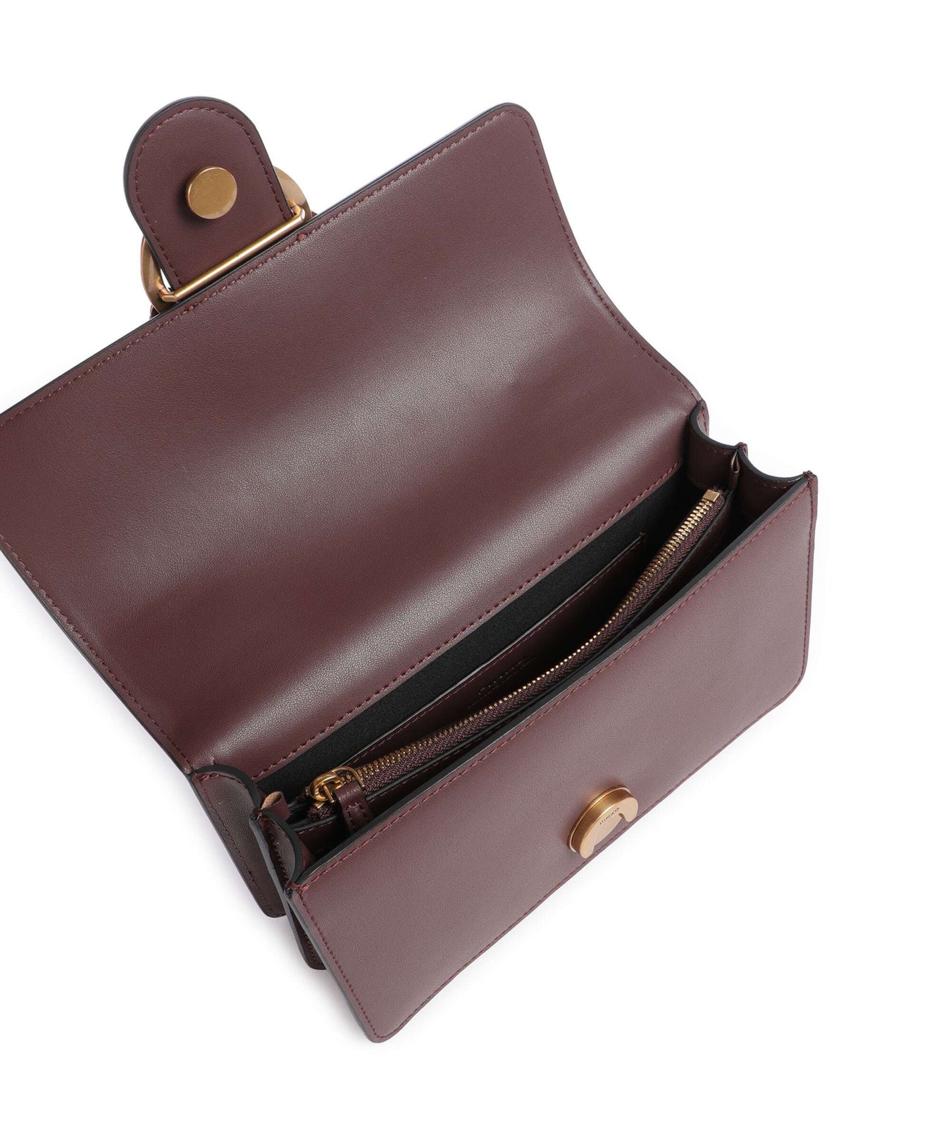 Pinko Love One Mini Crossbody bag cioccolato amaro/antique gold