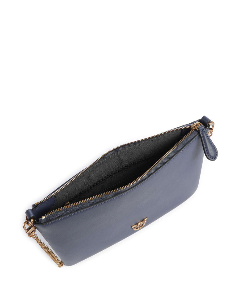 Pinko Flat Classic Crossbody bag blu indaco ombroso/antique gold