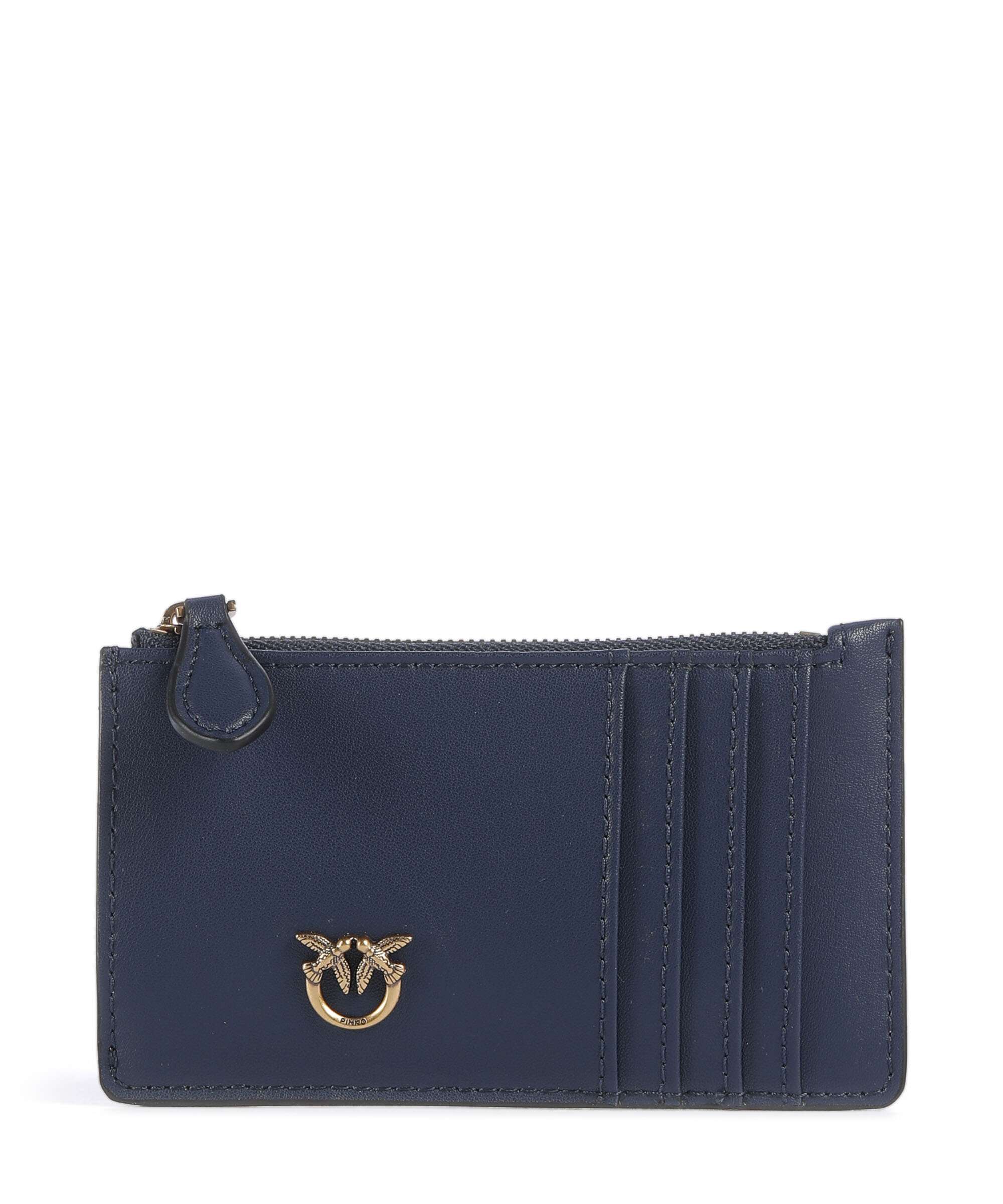 Pinko Airone Credit card holder blu indaco ombroso/antique gold