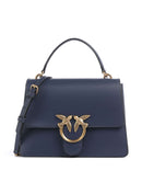 Pinko Love One Classic Sac à main blu indaco ombroso/antique gold