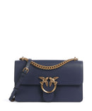Pinko Love One Classic Sac porté épaule blu indaco ombroso/antique gold