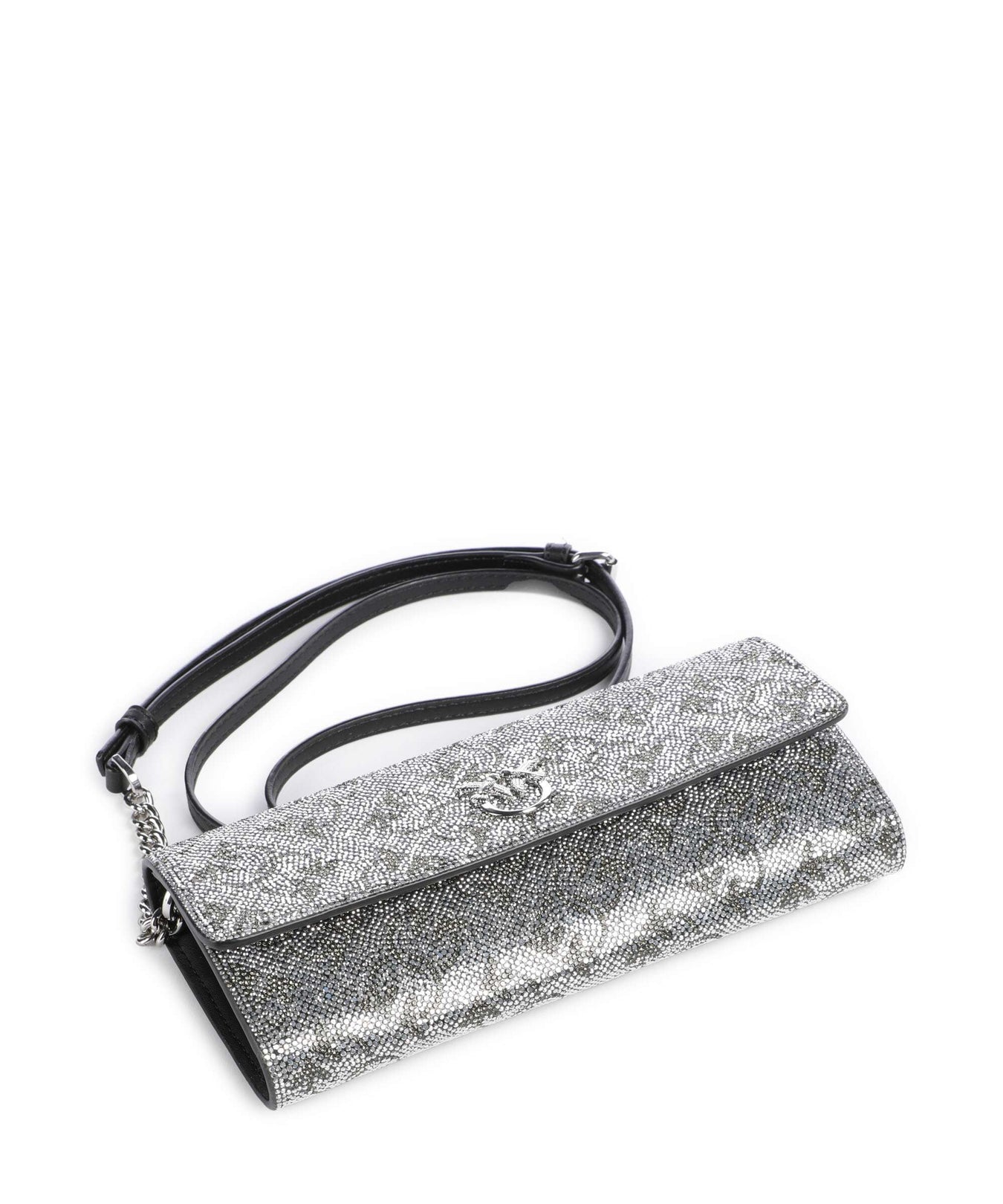 Pinko Love Tiny Birds Crossbody bag argento/nickel lucido