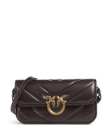 Pinko Love Box Horizontal Sac porté épaule rosso mogano/antique gold