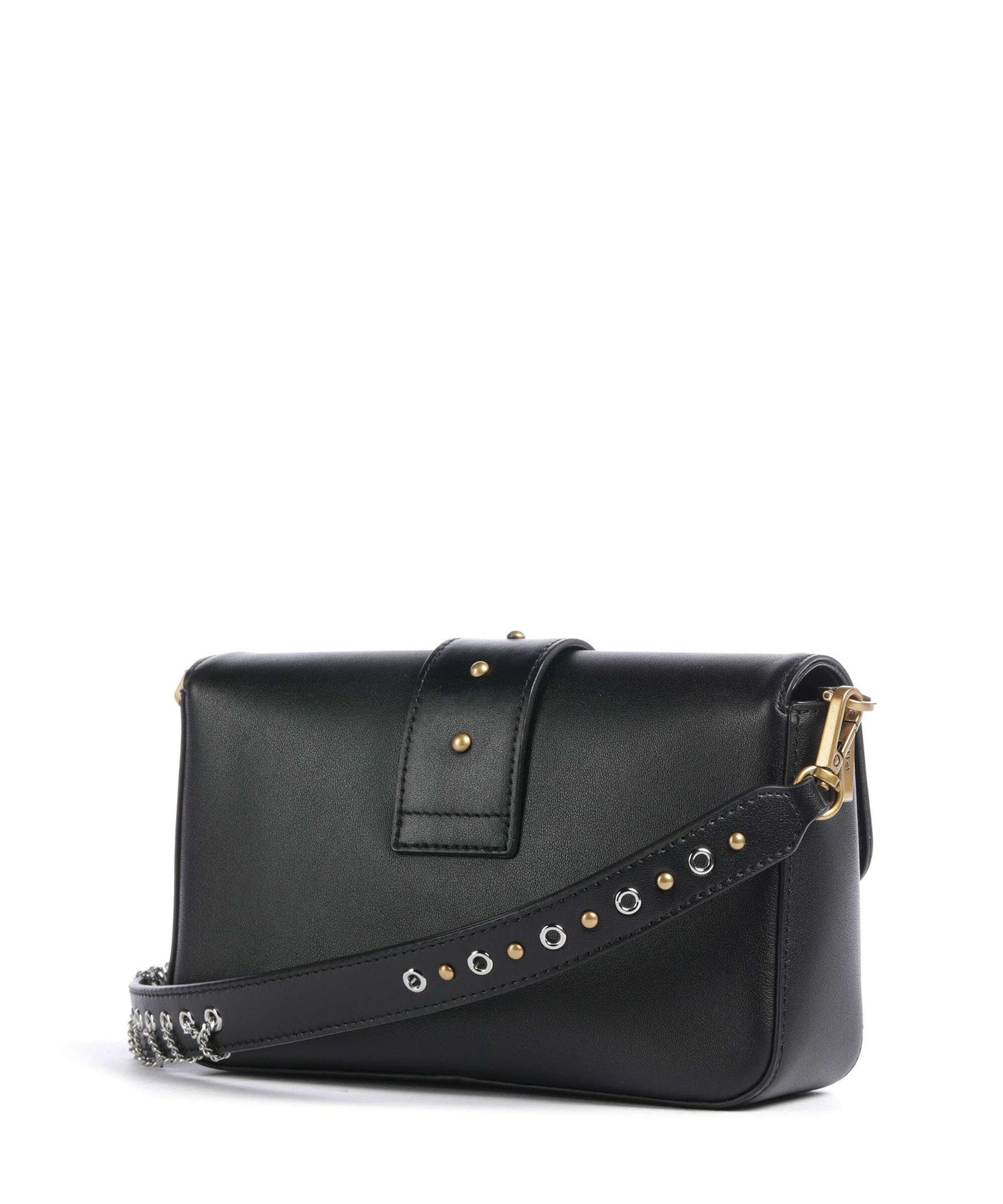 Pinko Love One Mini Slouchy Charms Crossbody bag nero/antique gold