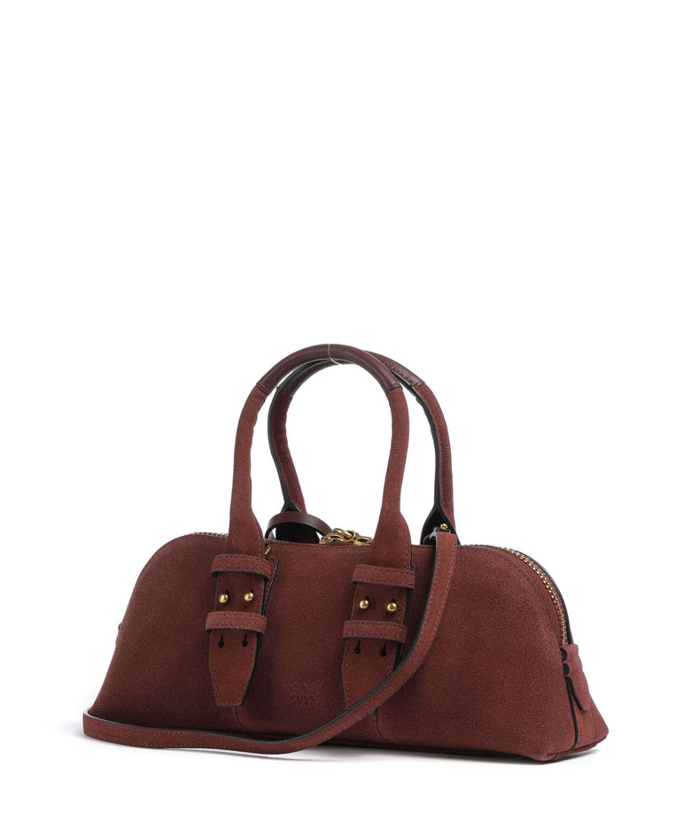 Pinko Bowling Horizontal Handbag rosso vino/antique gold