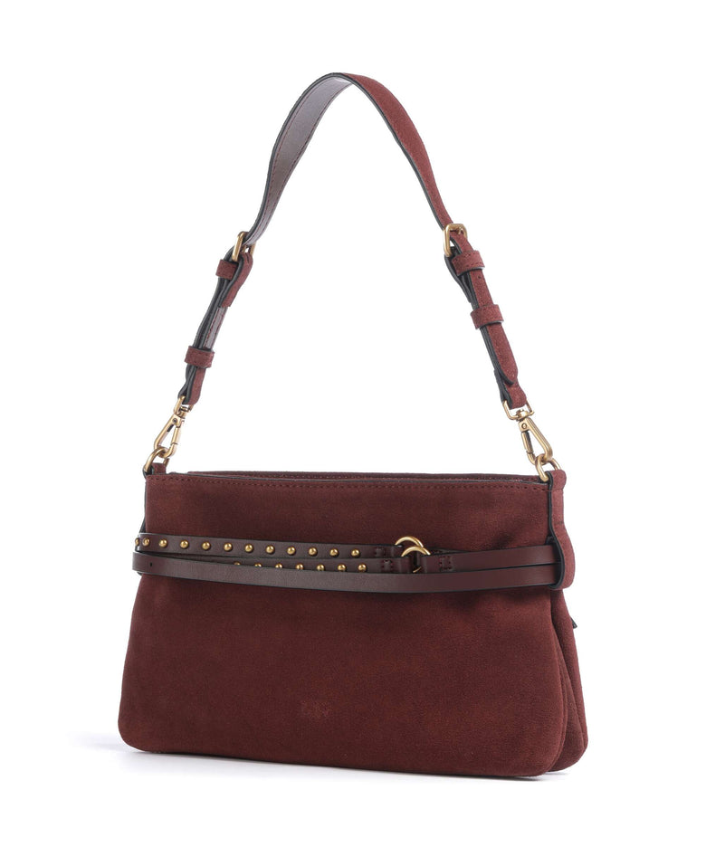 Pinko Belt Mini Shoulder bag burgundy wine/antique gold