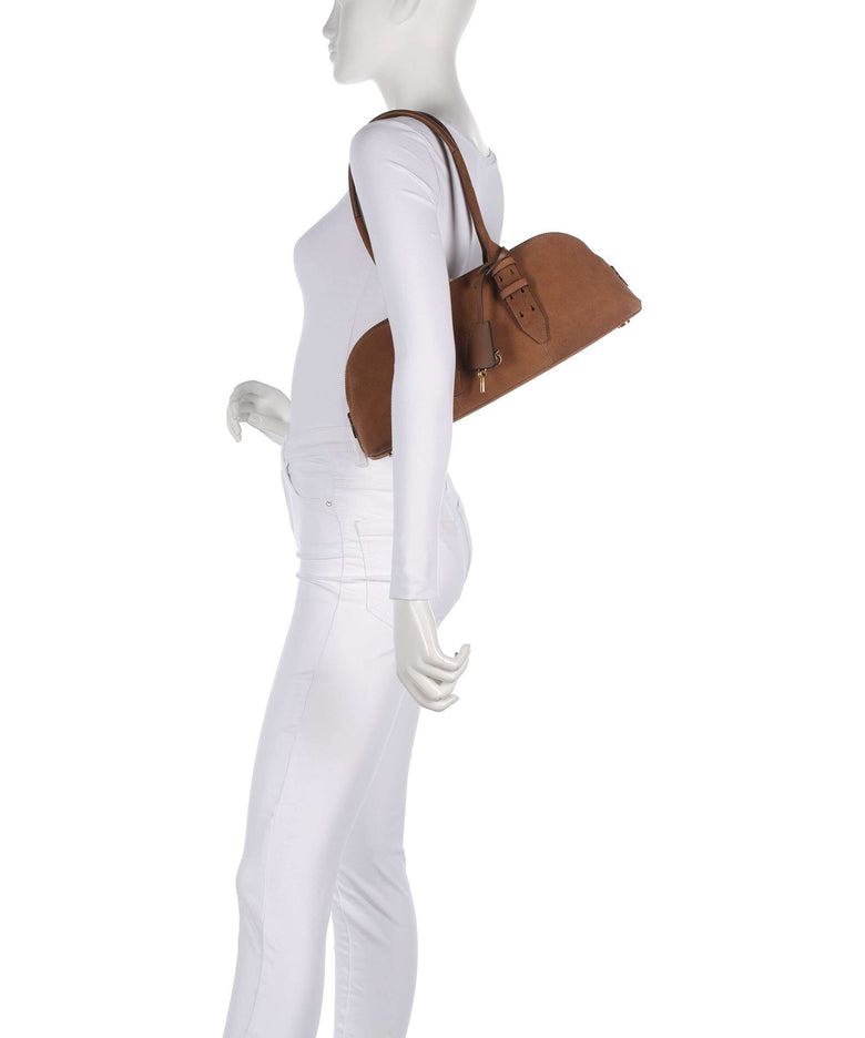 Pinko Bowling Horizontal Big Shoulder bag marrone/leone/antique gold