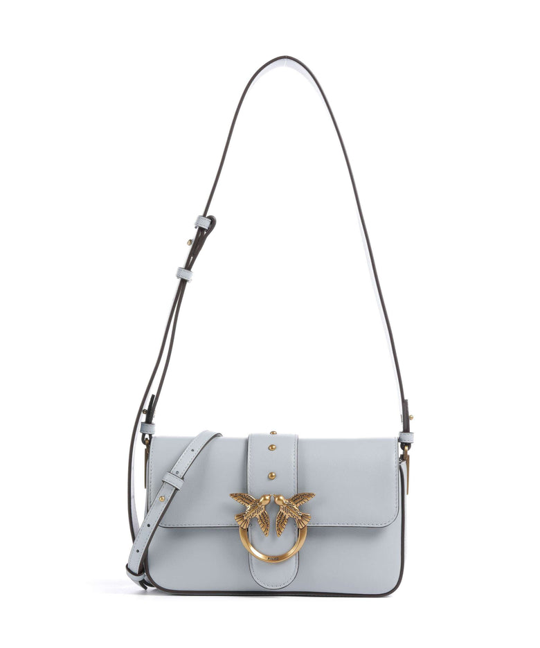 Pinko Love One Mini Slouchy Shoulder bag azzurro celeste/antique gold