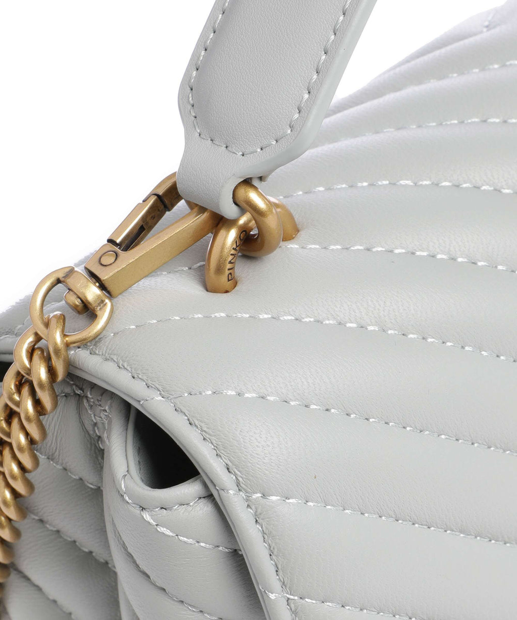 Pinko Love Lady Puff Mini Handbag grigio perla/antique gold