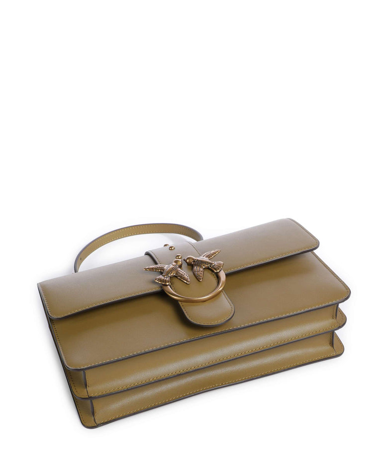 Pinko Love One Classic Crossbody bag verde canguro/antique gold