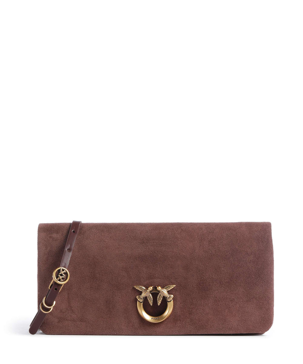 Pinko Click Soft Horizontal Classic Crossbody bag castano intenso/antique gold