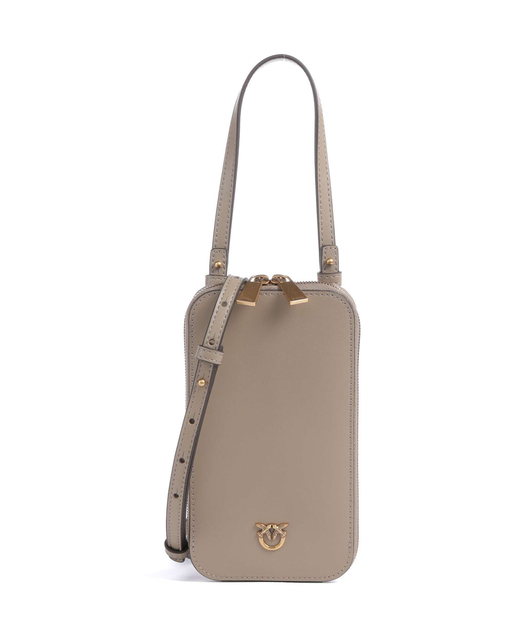 Pinko Phone bag grigio talpa/antique gold