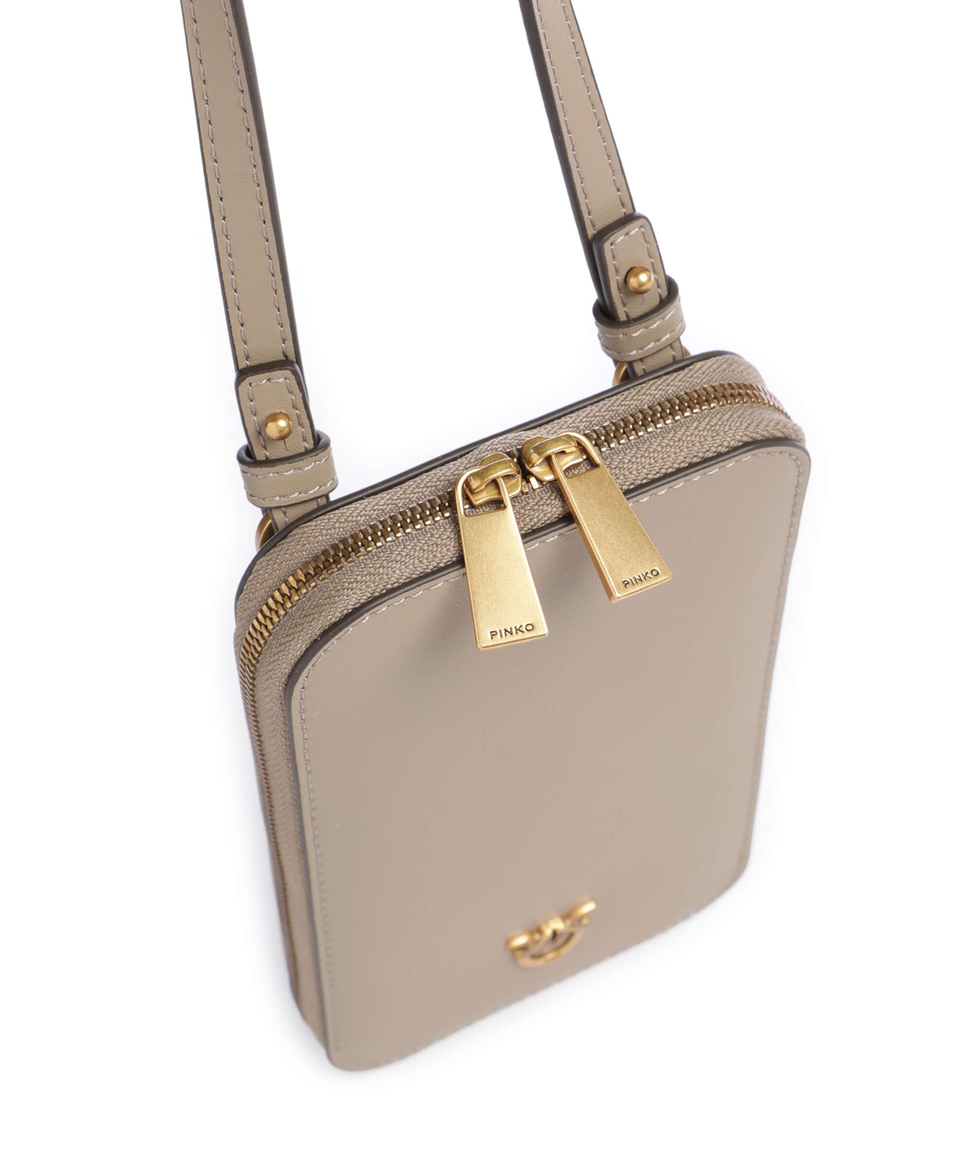 Pinko Phone bag grigio talpa/antique gold