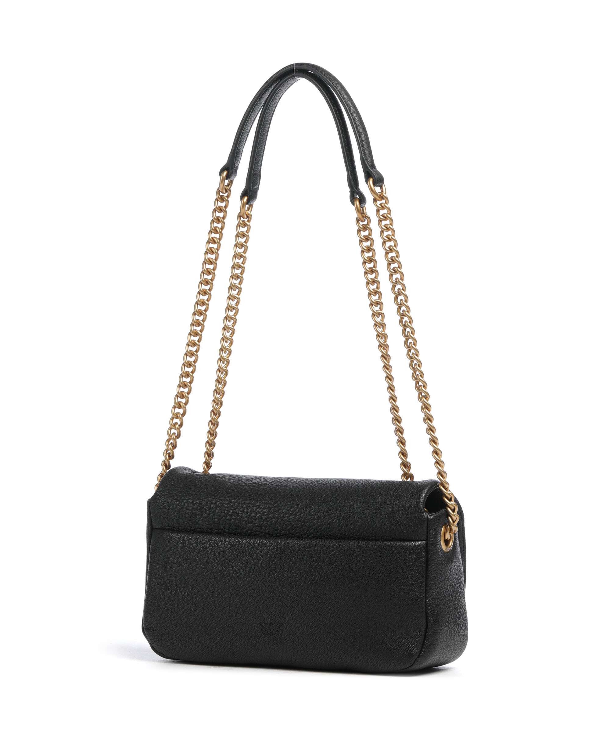Pinko Click Soft Horizontal Chain Shoulder bag nero/antique gold