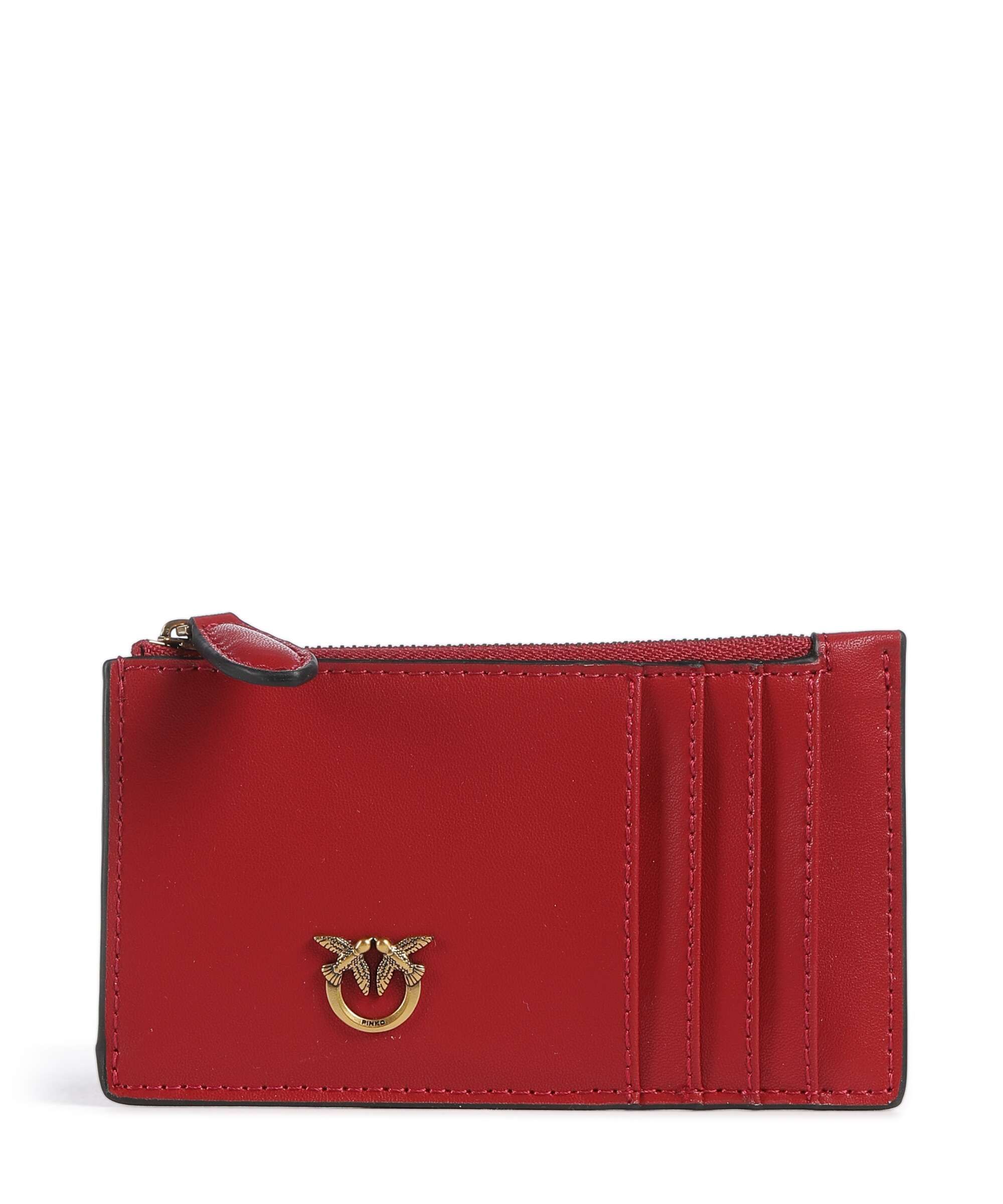 Pinko Airone Credit card holder rosso rio/antique gold