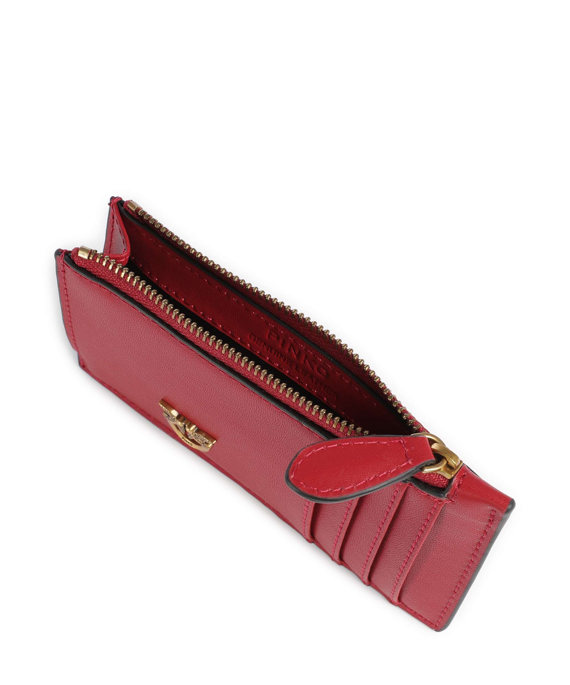 Pinko Airone Credit card holder rosso rio/antique gold
