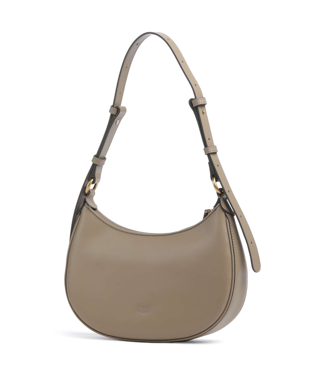 Pinko Half Moon Mini Shoulder bag grigio talpa/antique gold