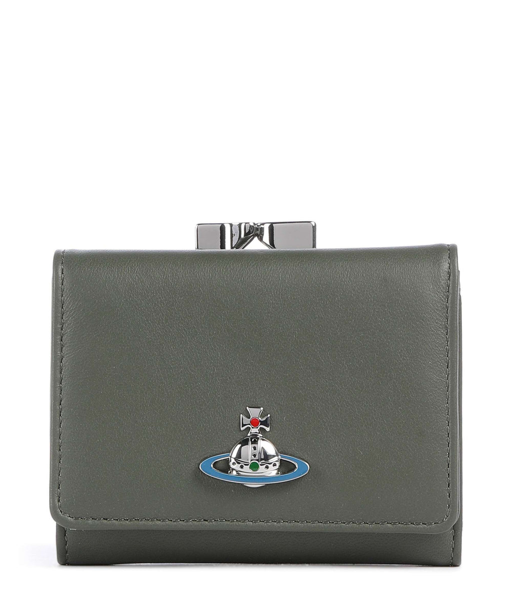 Vivienne Westwood Frame Nappa Small Wallet green