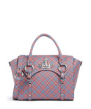 Vivienne Westwood Betty Saffiano Printed Medium Sac à main blue/orange tartan