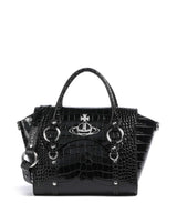 Vivienne Westwood Betty Embossed Croc Medium Sac à main black