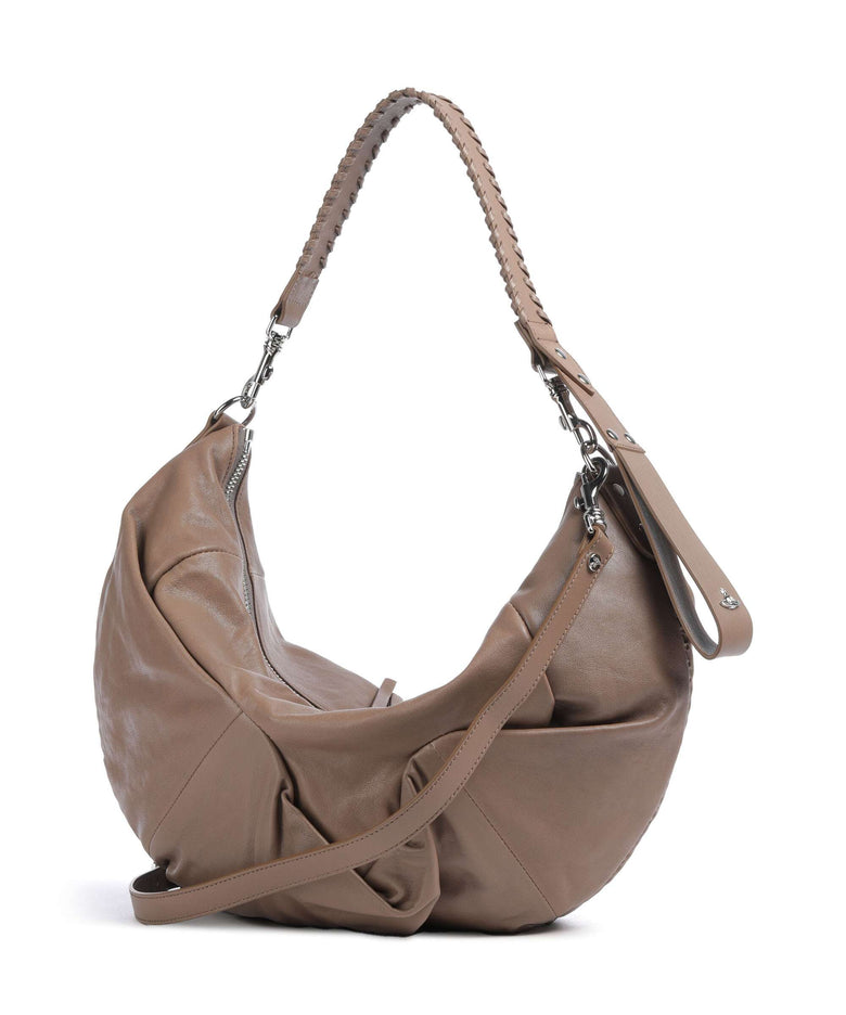 Vivienne Westwood Agnes Supple Medium Hobo bag grey
