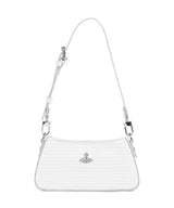 Vivienne Westwood Tasha Embossed Croc Mini Sac porté épaule white
