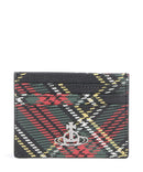 Vivienne Westwood Saffiano Printed Étui à cartes crédit chelsea tartan