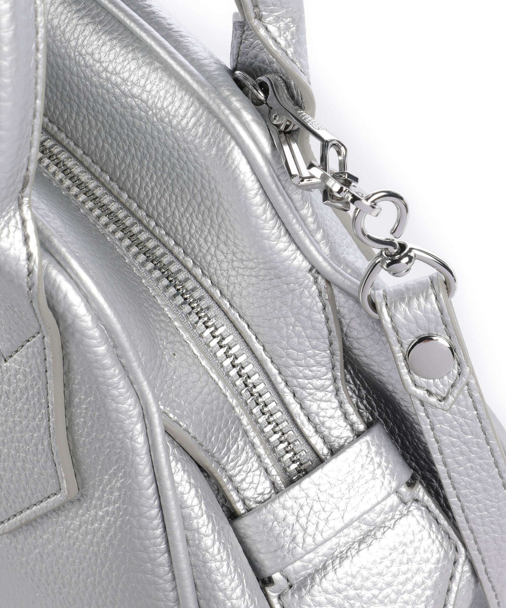 Vivienne Westwood Yasmine Grain Small Handbag silver