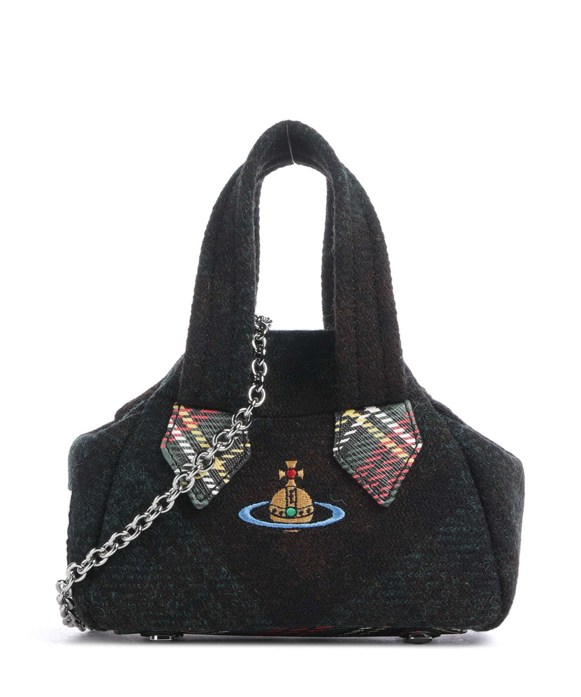 Vivienne Westwood Archive Harris Tweed Check Mini Crossbody bag dark check