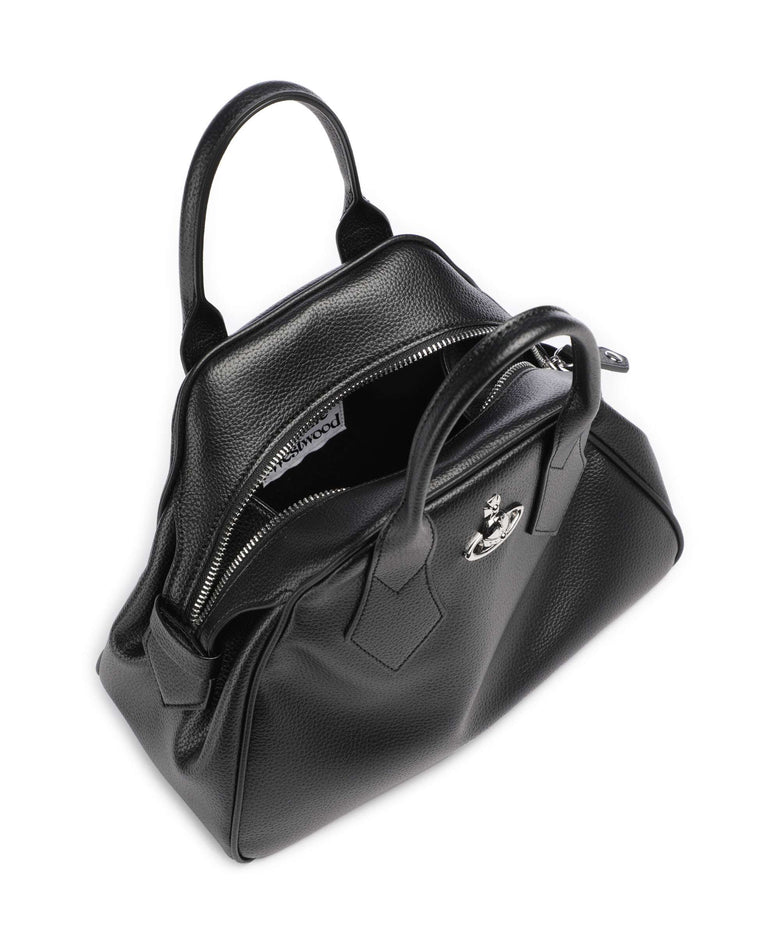 Vivienne Westwood Yasmine Grain Medium Handbag black