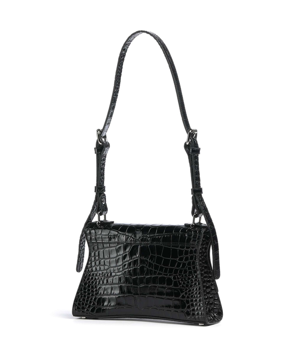 Vivienne Westwood Bianca Embossed Croc S Shoulder bag black
