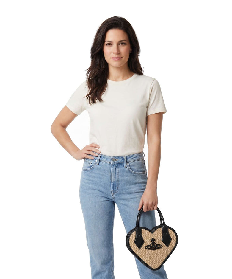 Vivienne Westwood Josephine Heart Handbag natural