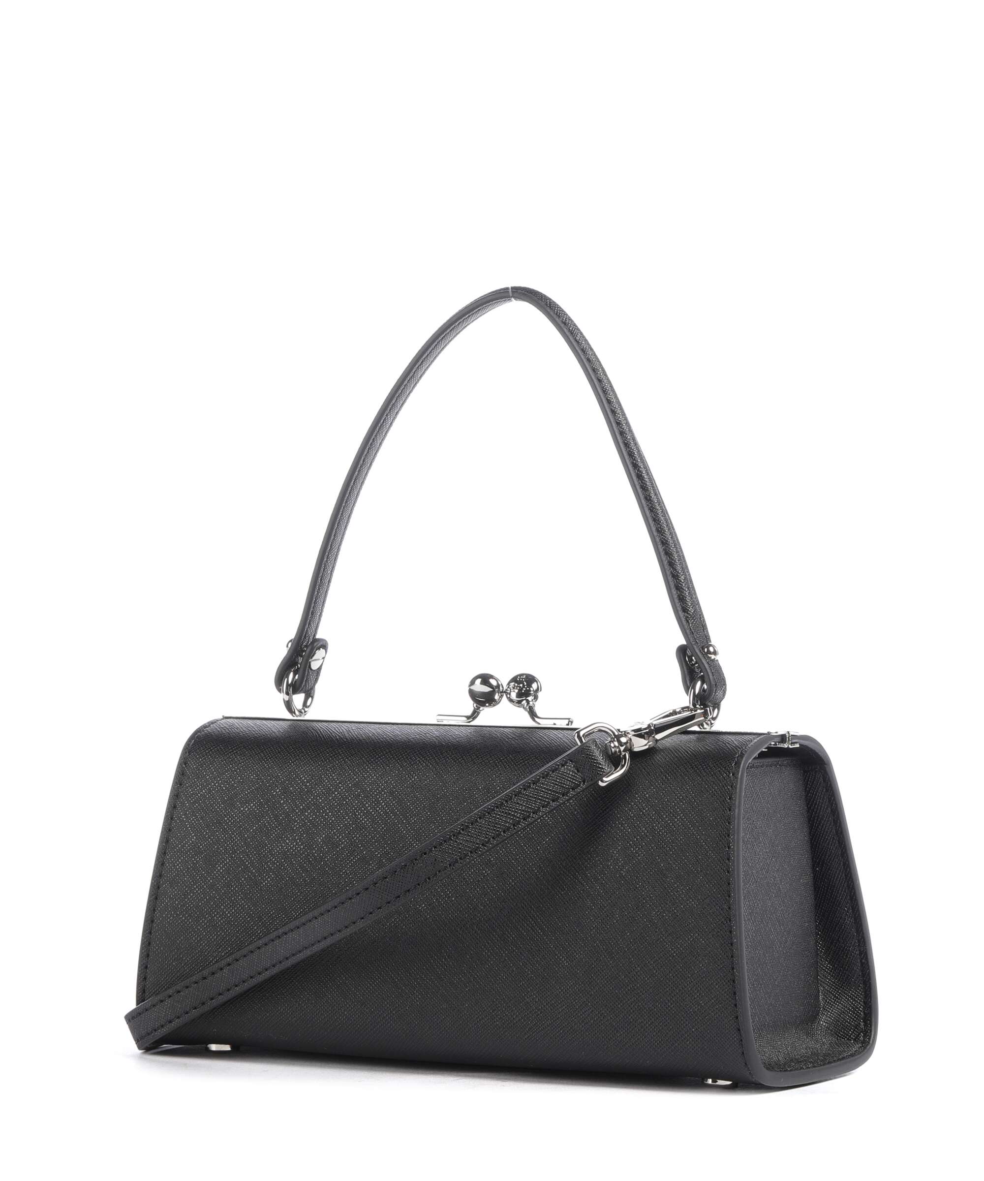 Vivienne Westwood Doll Frame Saffiano XL Handbag black