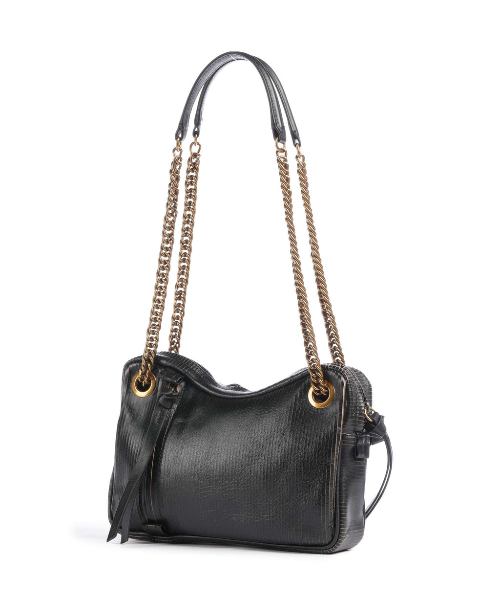 Vivienne Westwood Dolce Laser Line Medium Shoulder bag black/beige