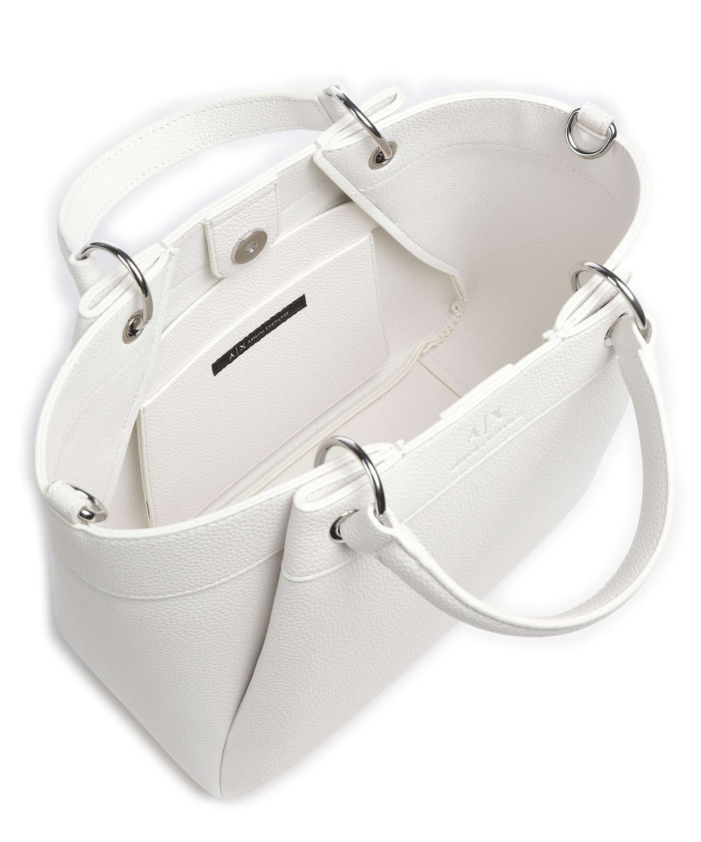Armani Exchange Wave M Handbag bianco