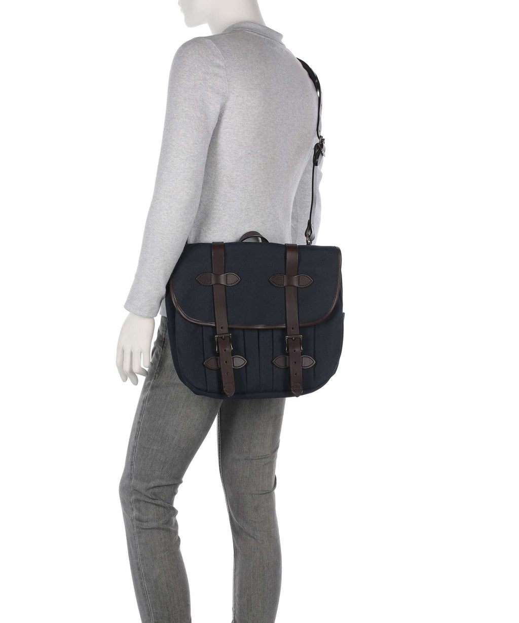Filson Luggage Twill Messenger bag navy