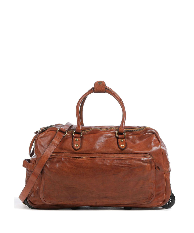 Campomaggi Travel bag with wheels cognac