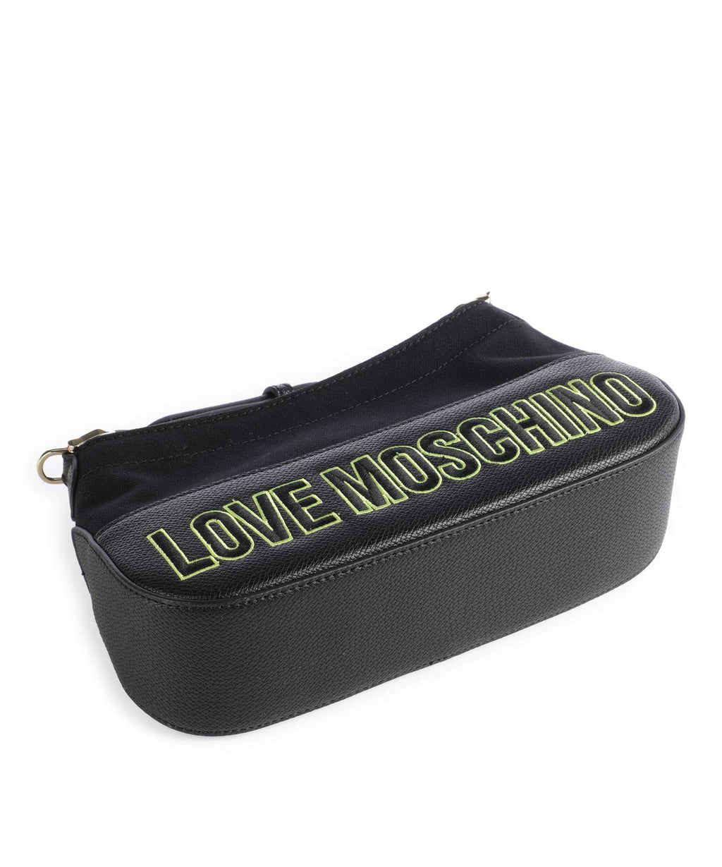 Love Moschino Free Time Shoulder bag nero/lime