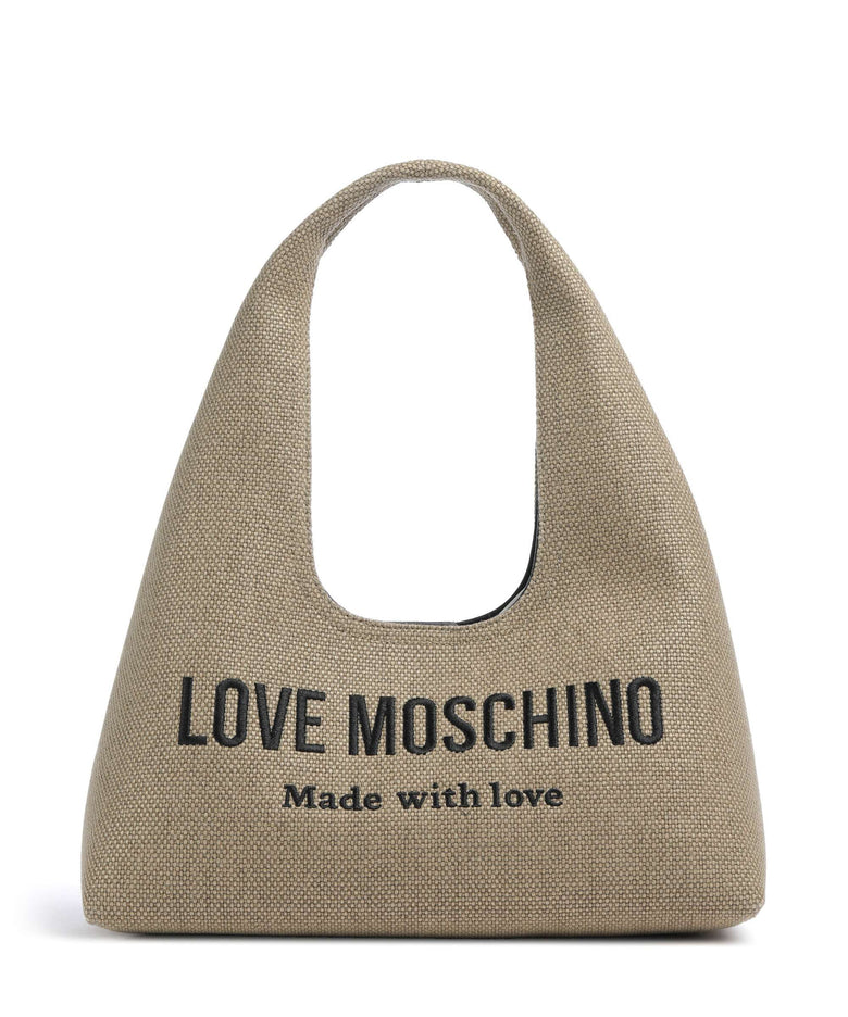Love Moschino Cargo Canvas Hobo bag black/gold