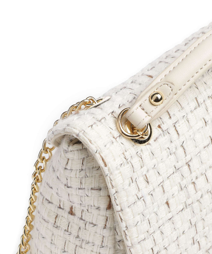 Valentino Bags Tweed Shoulder bag off white/multicolour