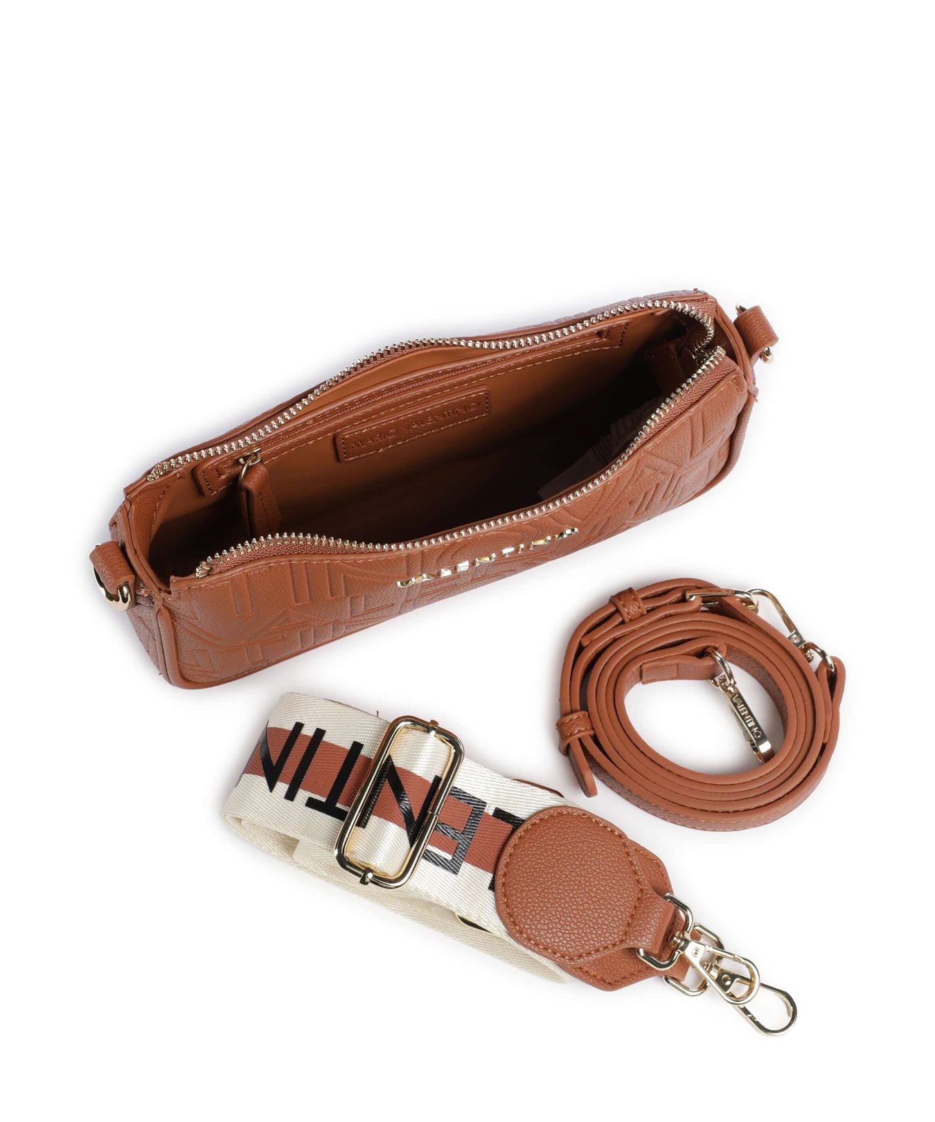 Valentino Bags Pansy Crossbody bag cuoio