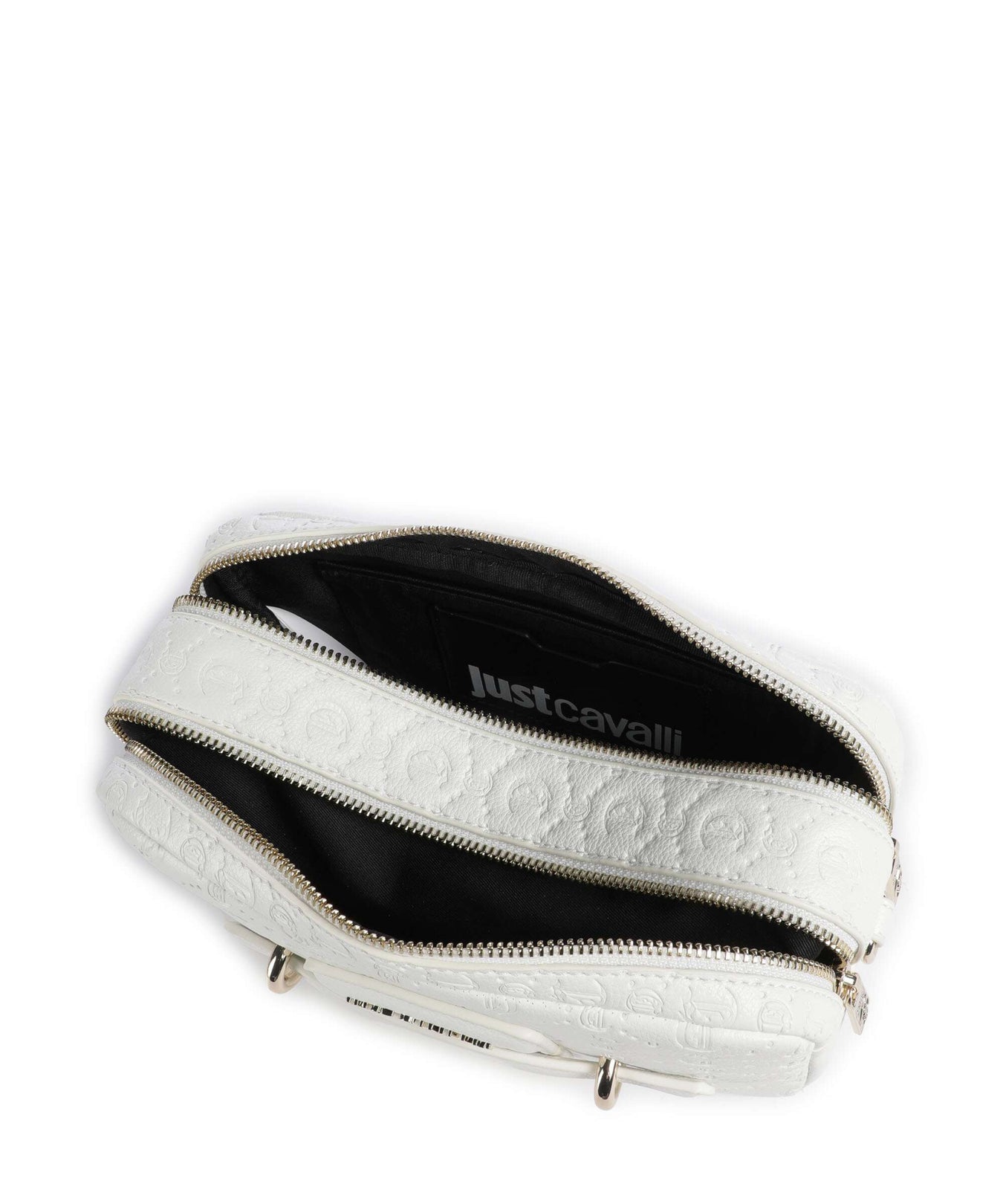 Just Cavalli All Over Gothic Crossbody bag white