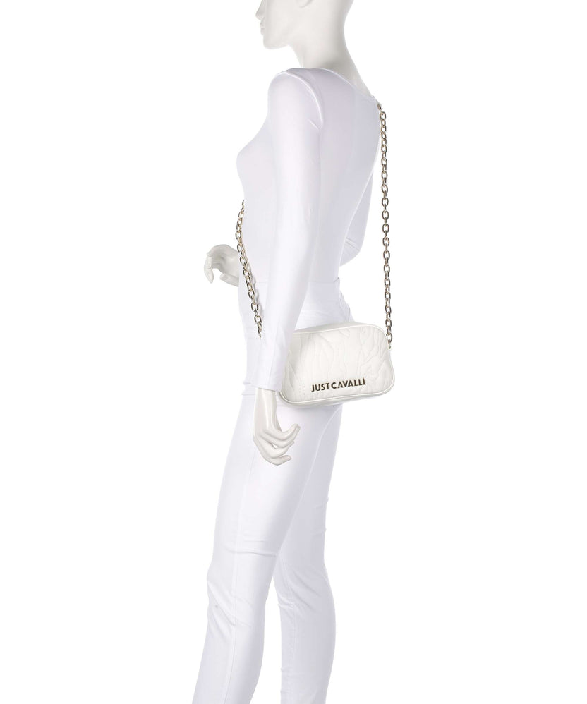 Just Cavalli Quilted Zebra Crossbody bag white