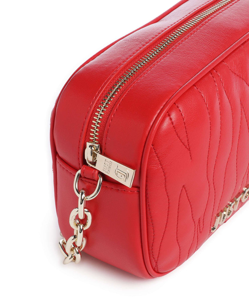 Just Cavalli Quilted Zebra Crossbody bag barbados cherry