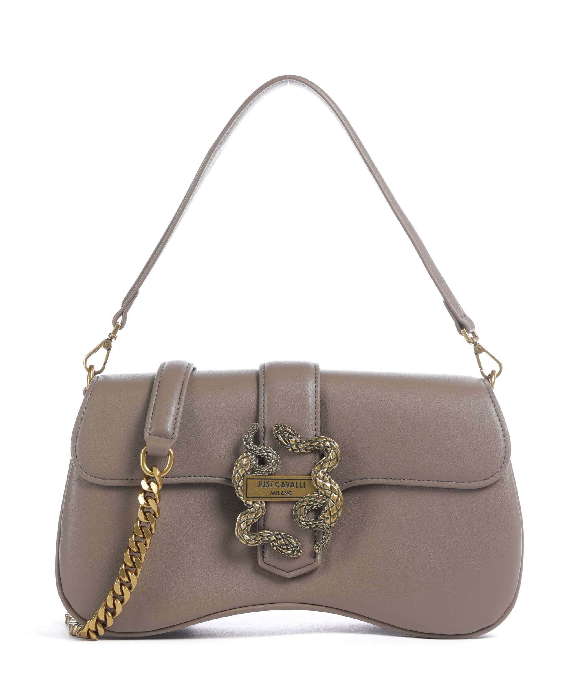 Just Cavalli Iconic Snakes Shoulder bag taupe
