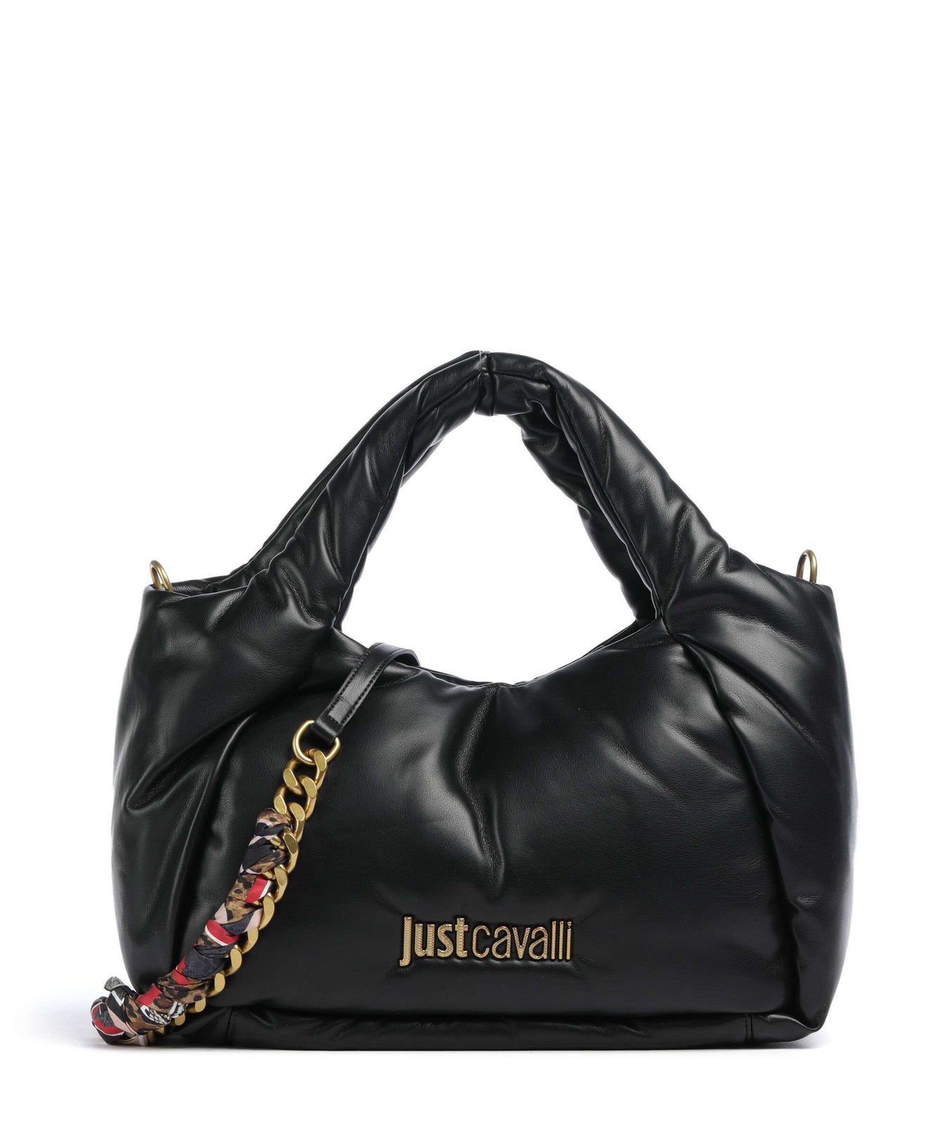 Just Cavalli Puffy Foulard Handbag black