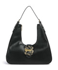 Just Cavalli Iconic Snakes Hobo bag black
